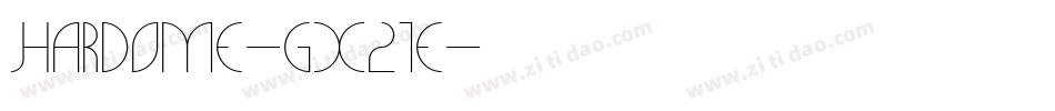 Hardome-gx21E字体转换