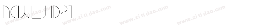 New_HD21字体转换