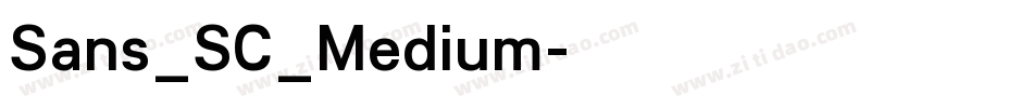 Sans_SC_Medium字体转换