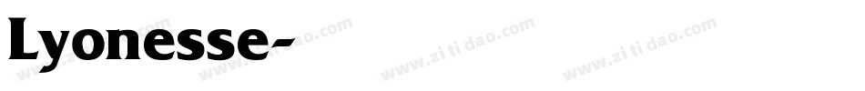 Lyonesse字体转换