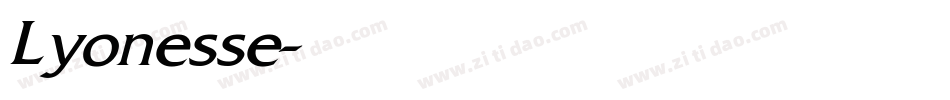 Lyonesse字体转换