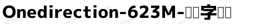 Onedirection-623M字体转换