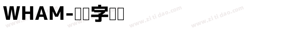 WHAM字体转换