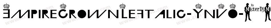 EmpireCrownLeftalic-YnVO字体转换