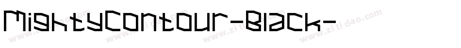 MightyContour-Black字体转换