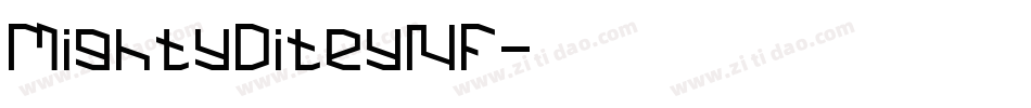 MightyDiteyNF字体转换