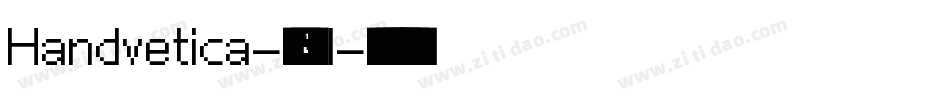 Handvetica-78Ml字体转换
