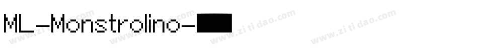 ML-Monstrolino字体转换