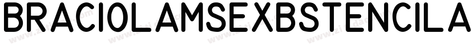 BraciolaMsExbStencil-AdOA字体转换