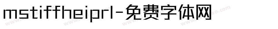 mstiffheiprl字体转换