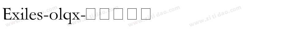 Exiles-olqx字体转换