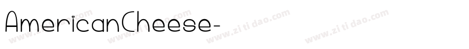 AmericanCheese字体转换