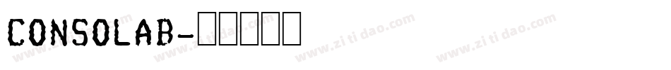 CONSOLAB字体转换