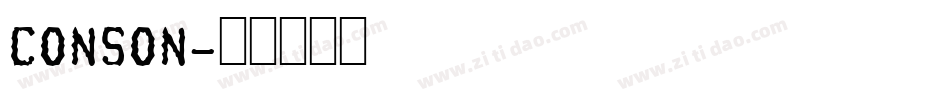 CONSON字体转换