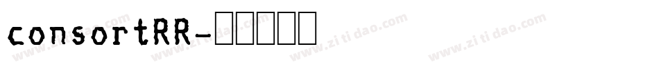 consortRR字体转换