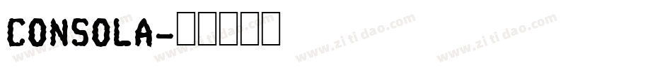 CONSOLA字体转换