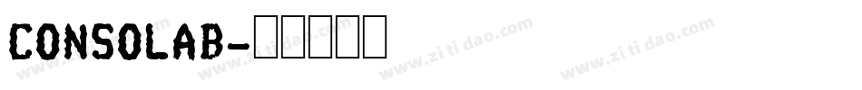 CONSOLAB字体转换