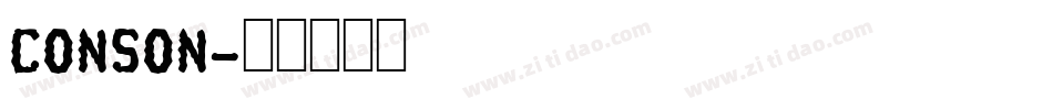 CONSON字体转换