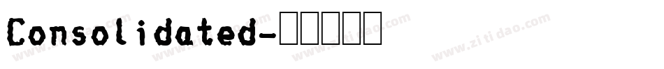 Consolidated字体转换