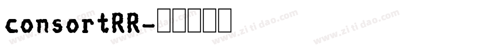 consortRR字体转换