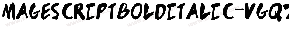 MageScriptBoldItalic-vGqZ字体转换
