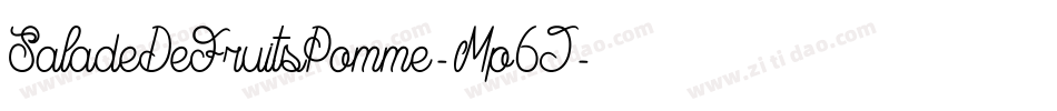 SaladeDeFruitsPomme-Mp6J字体转换