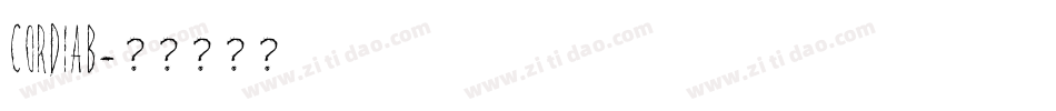 CORDIAB字体转换