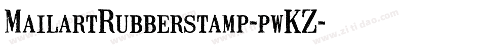 MailartRubberstamp-pwKZ字体转换