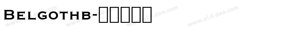 Belgothb字体转换