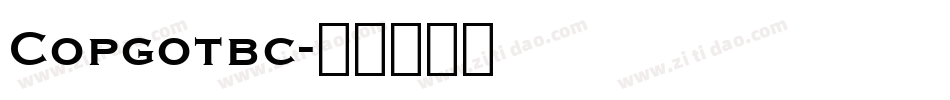 Copgotbc字体转换