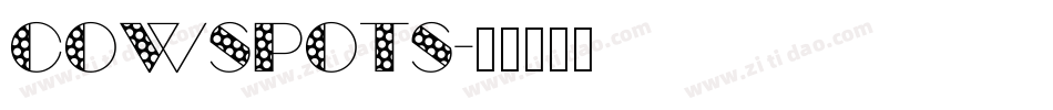 COWSPOTS字体转换