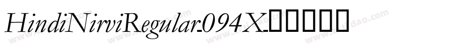 HindiNirviRegular-094X字体转换