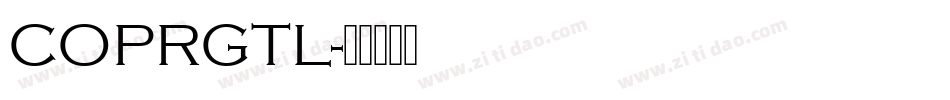 COPRGTL字体转换