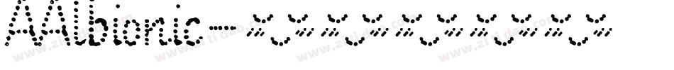 AAlbionic字体转换
