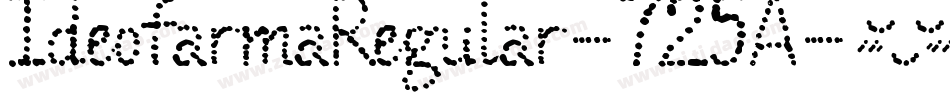 IdeofarmaRegular-725A字体转换