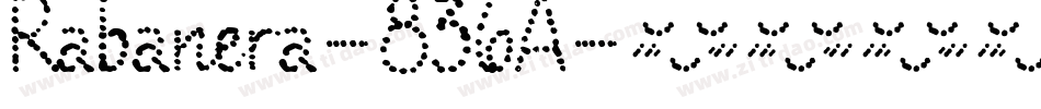 Rabanera-836A字体转换