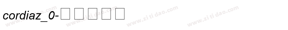 cordiaz_0字体转换