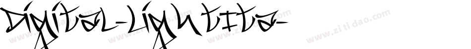 Digital-LightIta字体转换