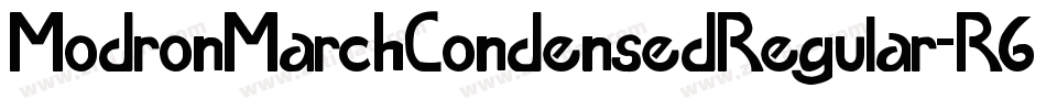 ModronMarchCondensedRegular-R61W字体转换