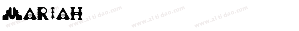 MARIAH字体转换