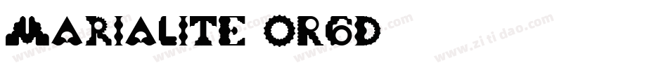 MariaLite-oR6d字体转换