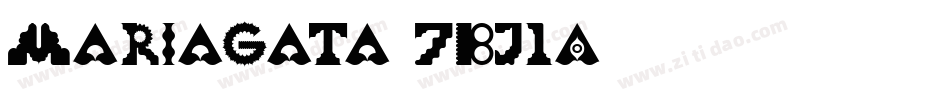 Mariagata-7Bj1A字体转换