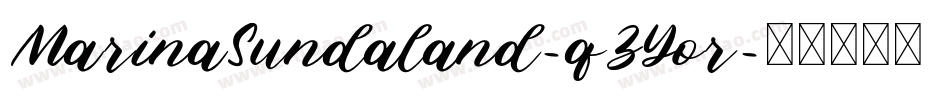 MarinaSundaland-qZYor字体转换