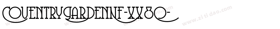 CoventryGardenNf-xx8O字体转换