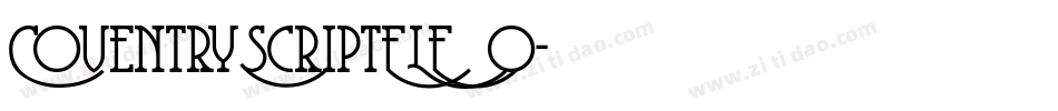 CoventryScriptFLF_0字体转换