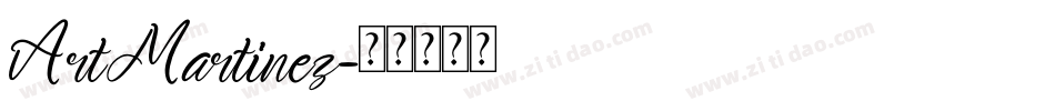 ArtMartinez字体转换