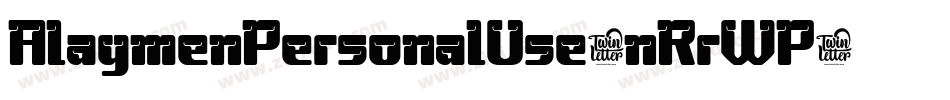 AlaymenPersonalUse-nRrWP字体转换