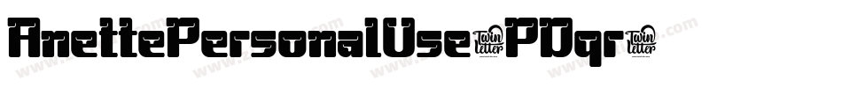 AnettePersonalUse-PDqr字体转换