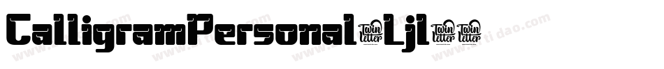CalligramPersonal-Ljl5字体转换