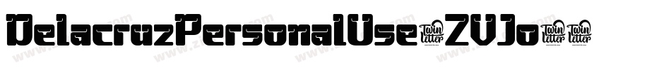 DelacruzPersonalUse-ZVJo3字体转换